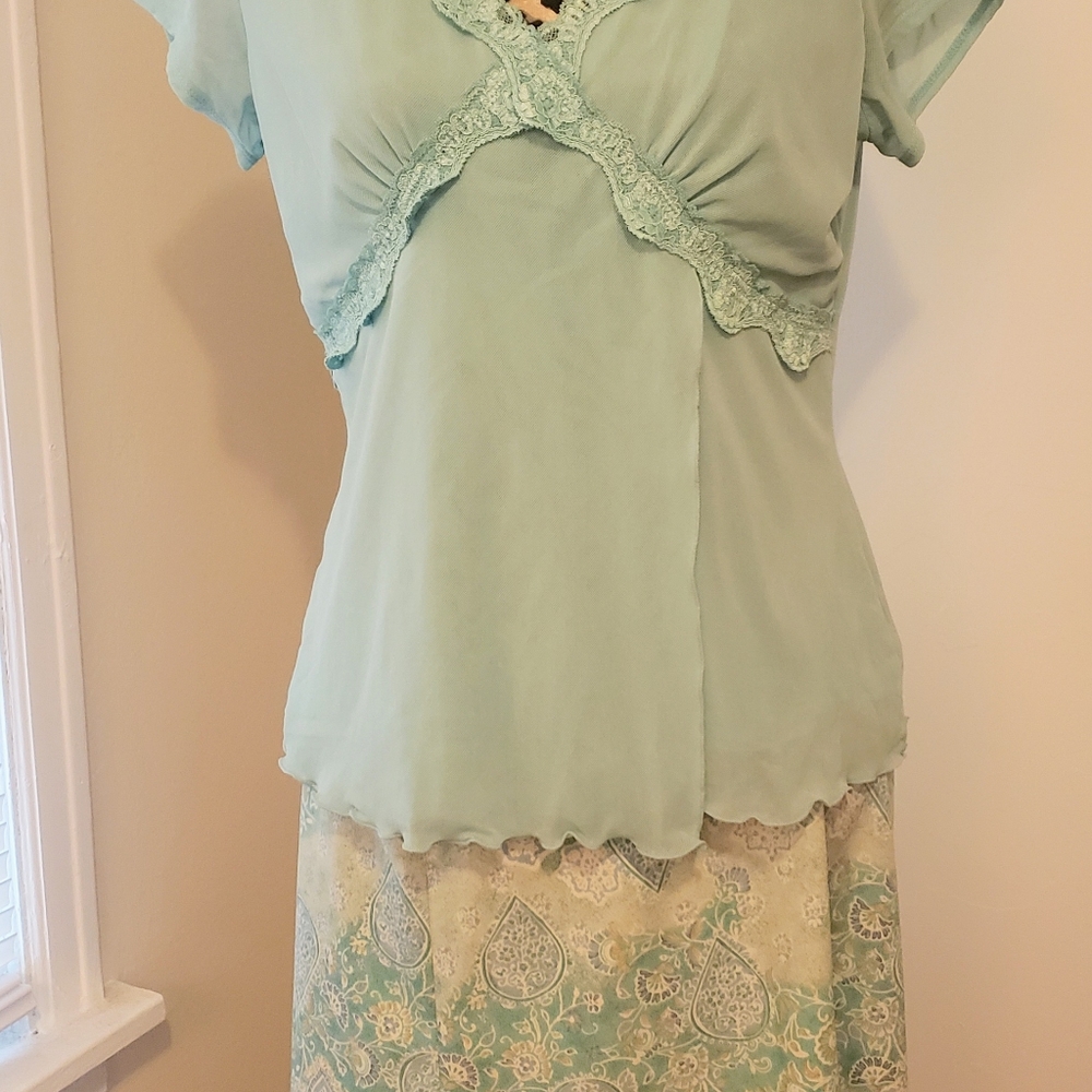 Norton McNaughton Turquoise Skirt Set